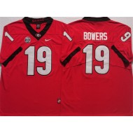 Georgia Bulldogs #19 Brock Bowers Red Football Jersey