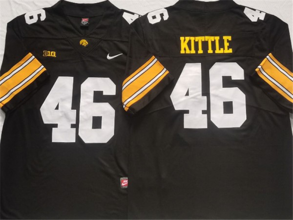 Iowa Hawkeyes #46 George Kittle Black Football Jersey