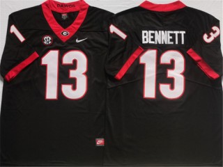 Georgia Bulldogs #13 Stetson Bennett Black Football Jersey