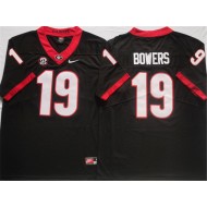 Georgia Bulldogs #19 Brock Bowers Black Football Jersey