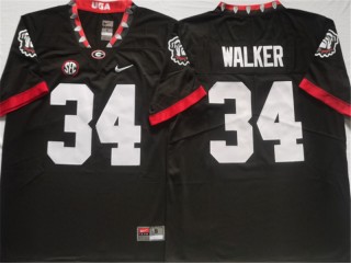 Georgia Bulldogs #34 Herschel Walker Black Untouchable Jersey