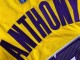 Los Angeles Lakers #7 Carmelo Anthony Yellow Swingman Jersey - Embroider Edition