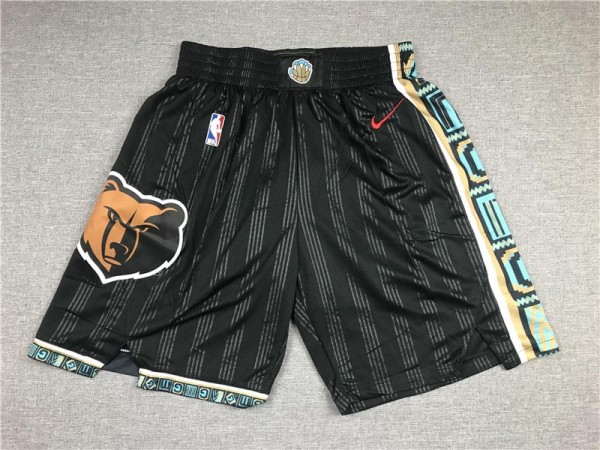 Memphis Grizzlies Black City Edition Basketball Shorts