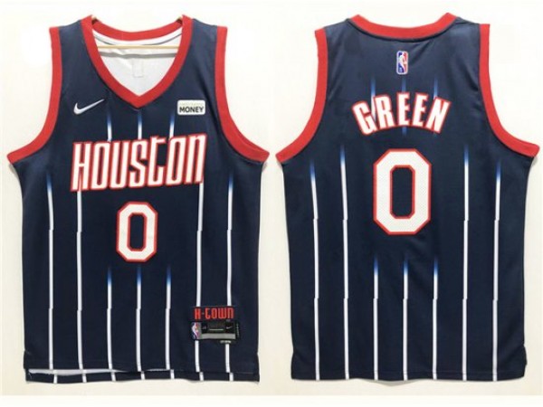 Houston Rockets #0 Jalen Green Navy 2021/22 City Edition Swingman Jersey