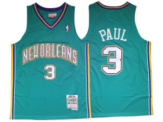 M&N Hornets #3 Chris Paul Teal 2005/06 Hardwood Classic Jersey