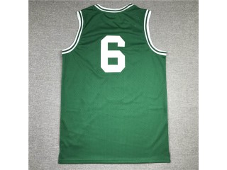 M&N Boston Celtics #6 Bill Russell Green 1962/63 Hardwood Classics Jersey