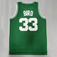 M&N Boston Celtics #33 Larry Bird Green 1985-88 Hardwood Classics Jersey