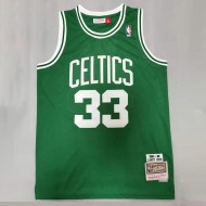 M&N Boston Celtics #33 Larry Bird Green 1985-88 Hardwood Classics Jersey