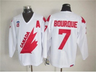 1991 Canada Cup Team Canada #7 Ray Bourque CCM Vintage Jersey - Red/White