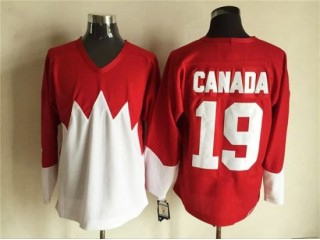 1972 Summit Series Team Canada #19 Paul Henderson Red CCM Vintage Hockey Jersey