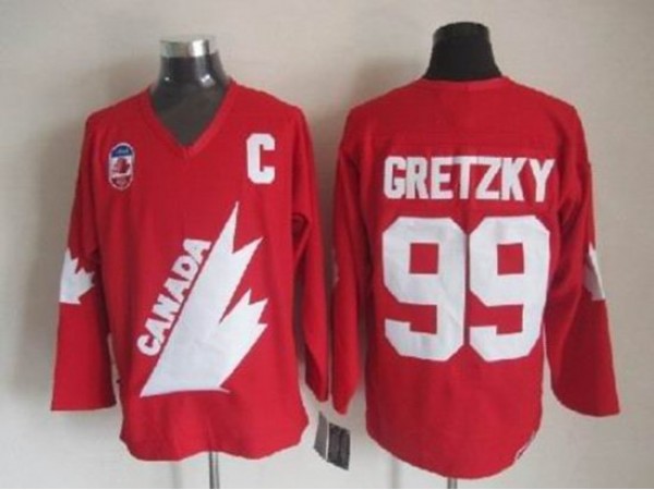 1991 Canada Cup Team Canada #99 Wayne Gretzky CCM Vintage Jersey - Red/White