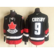 2002 Winter Olympics Team Canada #9 Sidney Crosby CCM Vintage Jersey - Red/Black