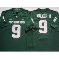 Michigan State Spartans #9 Kenneth Walker III Green Football Jersey