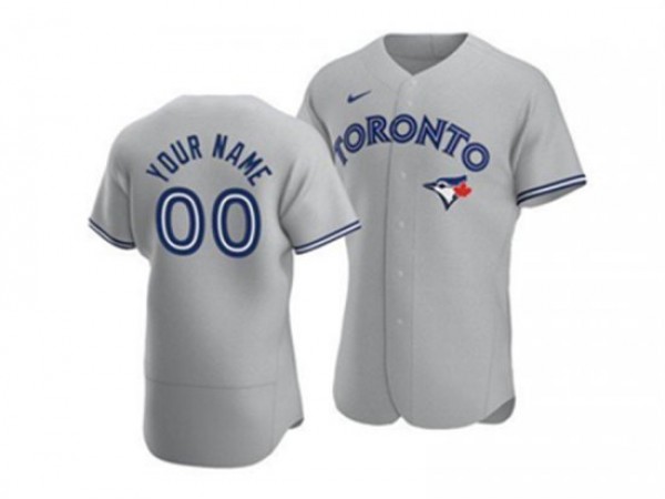 Custom Toronto Blue Jays Flex Base Jersey - White/Royal/Light Blue/Gray 