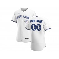 Custom Toronto Blue Jays Flex Base Jersey - White/Royal/Light Blue/Gray 