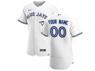 Custom Toronto Blue Jays Flex Base Jersey - White/Royal/Light Blue/Gray 