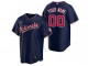 Custom Washington Nationals Cool Base Jersey - White/Red/Navy/Light Blue