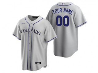 Custom Colorado Rockies Cool Base Jersey - Purpl/White/Gray 