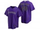 Custom Colorado Rockies Cool Base Jersey - Purpl/White/Gray 