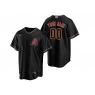 Custom Arizona Diamondbacks Black Cool Base Jersey