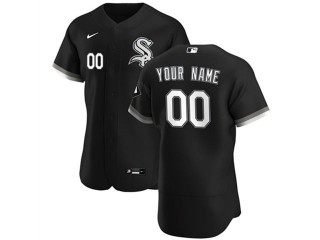 Custom Chicago White Sox Black Flex Base Jersey