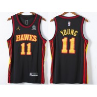 Atlanta Hawks #11 Trae Young Black 2021 Statement Edition Swingman Jersey