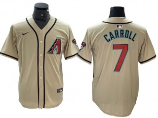 Arizona Diamondbacks #7 Corbin Carroll Cream 2024 Cool Base Jersey