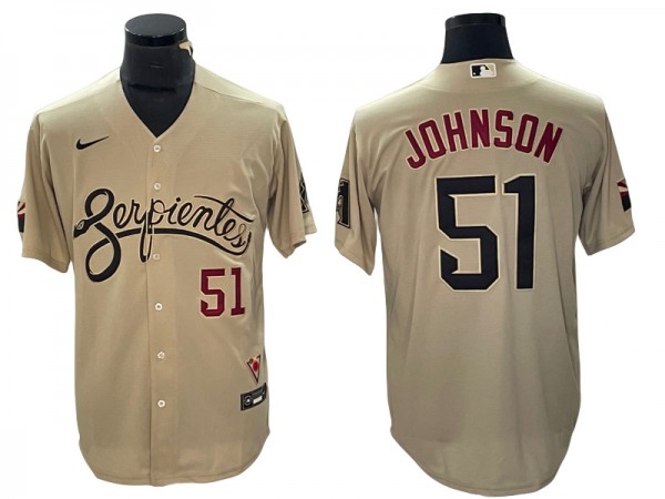 Arizona Diamondbacks #51 Randy Johnson Sand City Connect Cool Base Jersey