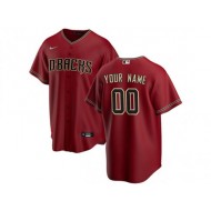 Custom Arizona Diamondbacks Red Cool Base Jersey