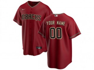 Custom Arizona Diamondbacks Red Cool Base Jersey