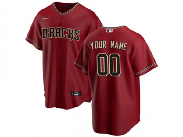 Custom Arizona Diamondbacks Red Cool Base Jersey