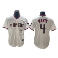 Arizona Diamondbacks #4 Ketel Marte White Cool Base Jersey