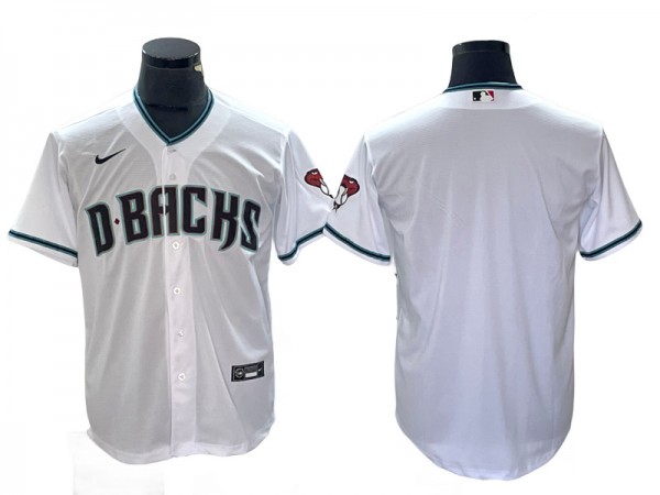 Arizona Diamondbacks Blank White Alternate Cool Base Jersey