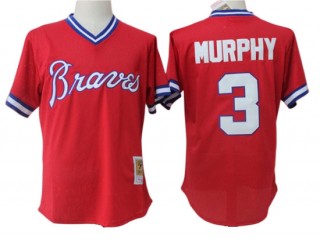 Atlanta Braves #3 Dale Murphy Cooperstown Collection Mesh Batting Practice Jersey