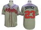 Atlanta Braves #23 David Justice 1995 Throwback Jersey - Gray/White