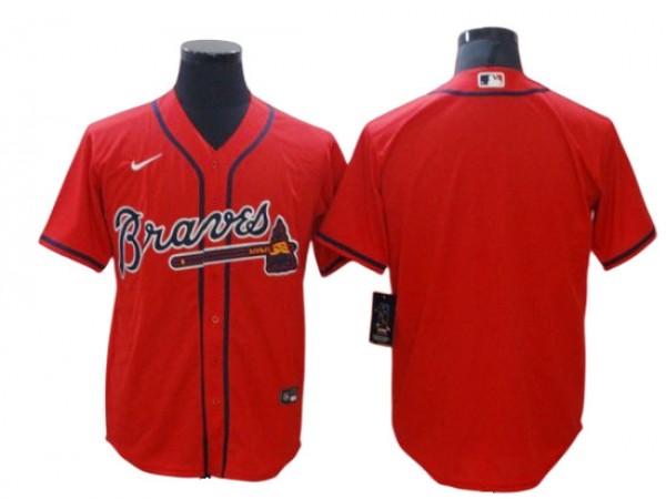 Atlanta Braves Blank Red Alternate Cool Base Jersey