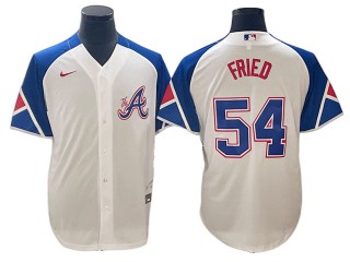 Atlanta Braves #54 Max Fried White City Connect Jersey