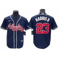 Atlanta Braves #23 Michael Harris II Navy Alternate Cool Base Jersey