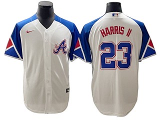 Atlanta Braves #23 Michael Harris White City Connect Jersey