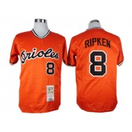 Baltimore Orioles #8 Cal Ripken Orange 1982 Throwback Custom Jersey