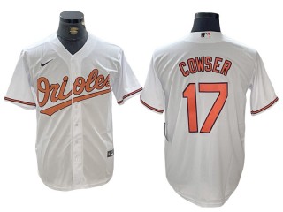 Baltimore Orioles #17 Colton Cowser White Cool Base Jersey