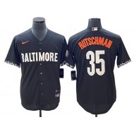 Baltimore Orioles #35 Adley Rutschman Black City Connect Jersey