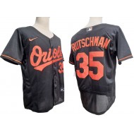 Baltimore Orioles #35 Adley Rutschman Black Flex Base Jersey