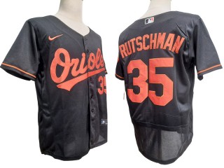 Baltimore Orioles #35 Adley Rutschman Black Flex Base Jersey