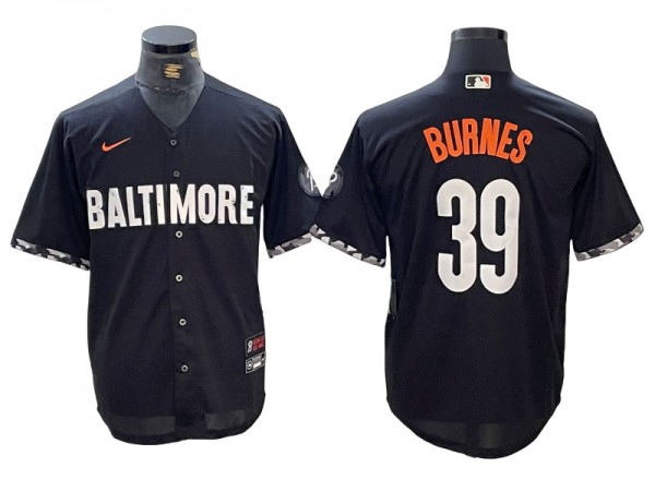 Baltimore Orioles #39 Corbin Burnes Black City Connect Jersey