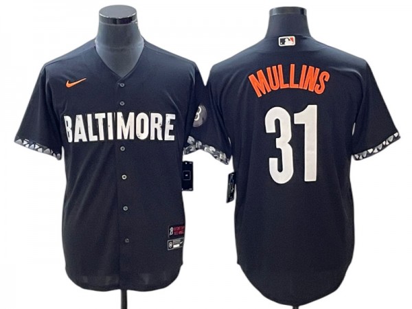 Baltimore Orioles #31 Cedric Mullins Black City Connect Jersey