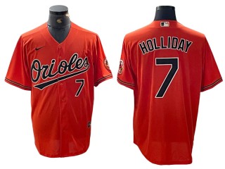 Baltimore Orioles #7 Jackson Holliday Orange Limited Jersey