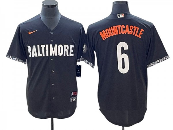 Baltimore Orioles #6 Ryan Mountcastle Black City Connect Jersey