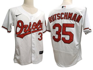 Baltimore Orioles #35 Adley Rutschman White Flex Base Jersey