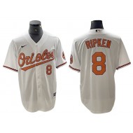 Baltimore Orioles #8 Cal Ripken White Limited Jersey